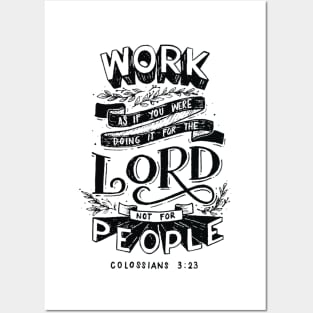 Colossians 3 23 Bible Verse Posters and Art